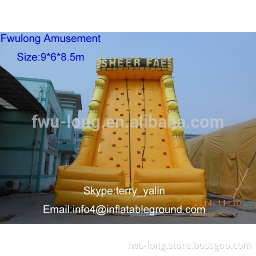 Fwulong Inflatable double sided climbing wall for sale
